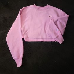 Champion Pink Cropped Pullover