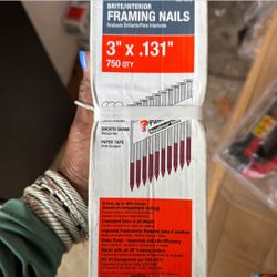 Framing Nails 3 in. x 0.131 in. Round Drive