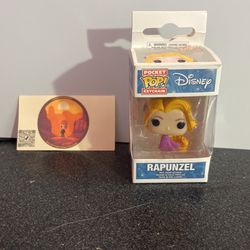 Disney Rapunzel Pocket Pop Keychain Rare 