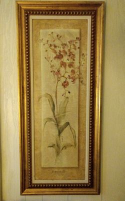 elegant floral wall decor framed print/picture