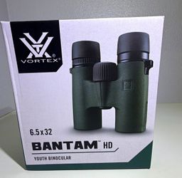 Vortex Bantam HD 6.5x32 Compact Roof Prism Binoculars Green Waterproof,Brand New