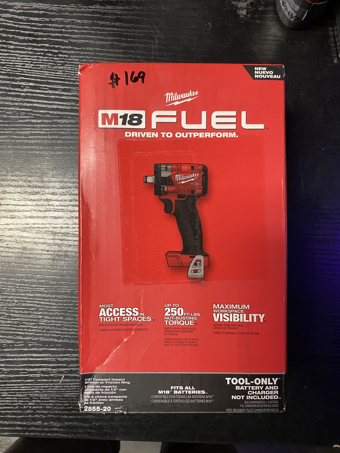 Milwaukee M18 FUEL GEN-3 18V Lithium-Ion Brushless Cordless 1/2 in. Compact Impact Wrench with Friction Ring (Tool-Only