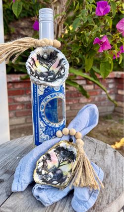 Handmade oyster shell ornaments