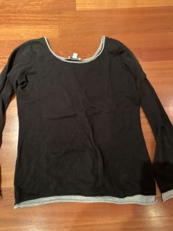 James Perse Black And Grey Women’s Top