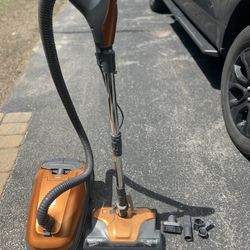 Kenmore 81214 200 Series Pet Friendly Lightweight Bagged Canister Vacuum with HEPA, 2 Motor System, and 3 Cleaning Tools-Orange