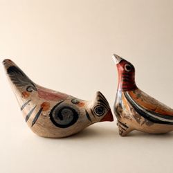 Mexican Folk Art Pottery Birds