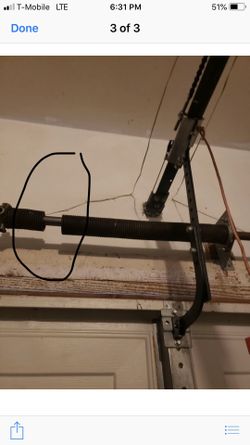 Garage door Broken springs