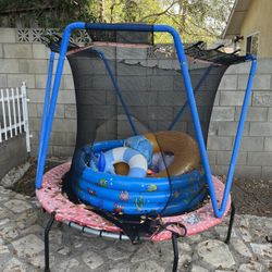 Free Trampoline And Kids Summer Inflatable 