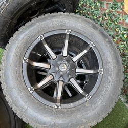5 Pair Fuel Rims and Nitto Tires off an F350