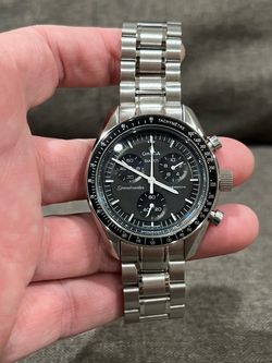 Moonswatch Mod Modified watch  PE50 Quartz movement Stainless Steel Case Gold Dial