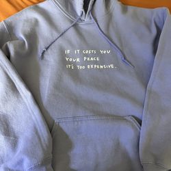 Women Clothes Size Large Purple Sweatshirt Hoodie