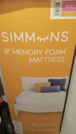Simmons 8-inch Memory Foam Mattress FULL