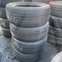 225/50R18 Goodyear 225/50/18 Goodyear set of 4 matching used tires in great condition. 250$ for 4 tires plus tax.  Mount available but not included. W