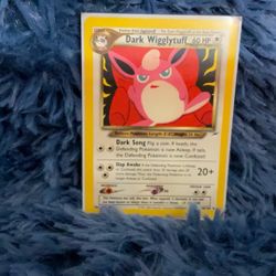 Dark Wigglytuff Vintage Pokémon Card