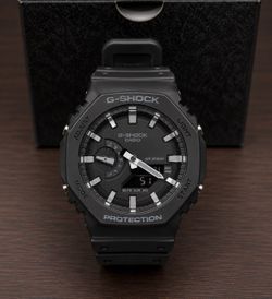 Casio G-Shock GA-2100 Series Analog-Digital Black Resin Watch  - GA2100-1A– Good Condition