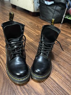Dr. Martens 1460 Black Leather Lace-Up Boots
