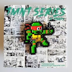 TMNT Ninja Turtles Enamel Pin Set Raphael 8-Bit Pin