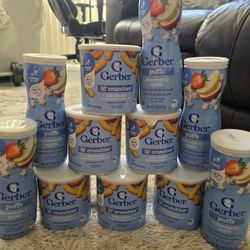 Gerber Lil Crunchies And Gender Puffs Both $40