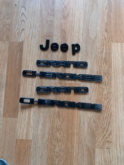 Jeep blacked out decals