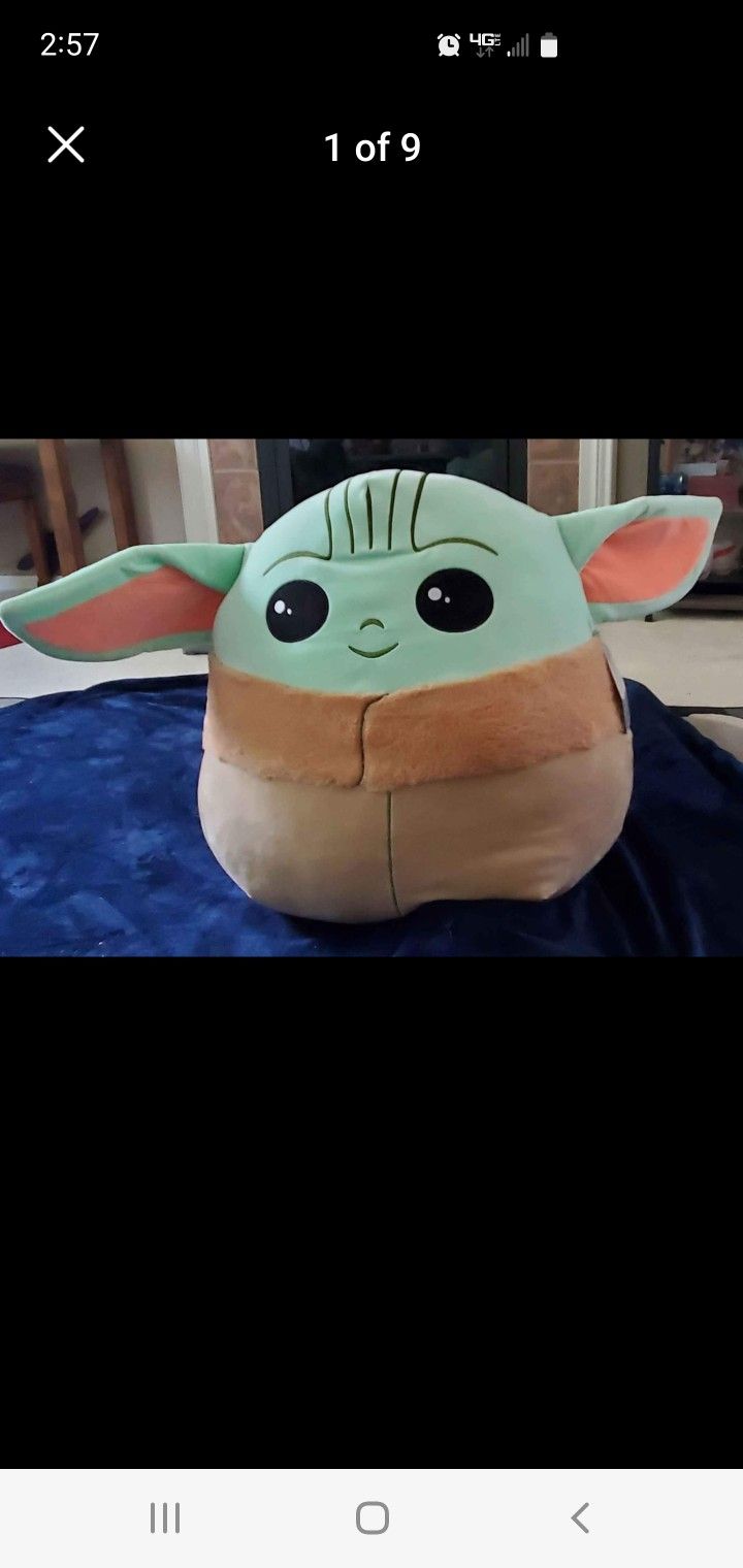 Authentic Squishmallow, Star Wars BABY Yoda  XLG 20" NEW, W/tags