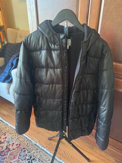 Old Navy Black Hooded Puffer Jacket - Youth sz Large 14-16