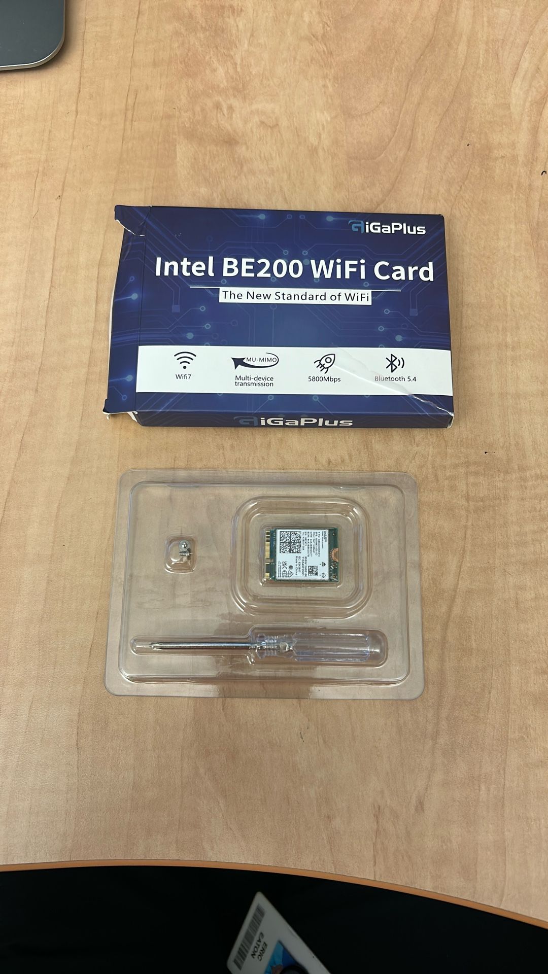 Intel BE200 WiFi card