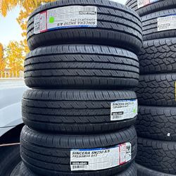 195/65/15 Falken 4 New Tires Installed And Balanced 50,000 Miles Warranty 