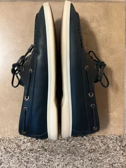 Loro Piana Sea Sail Walk Navy Leather Boat Shoes EU 40.5 / US 7.5 - Lightly Used