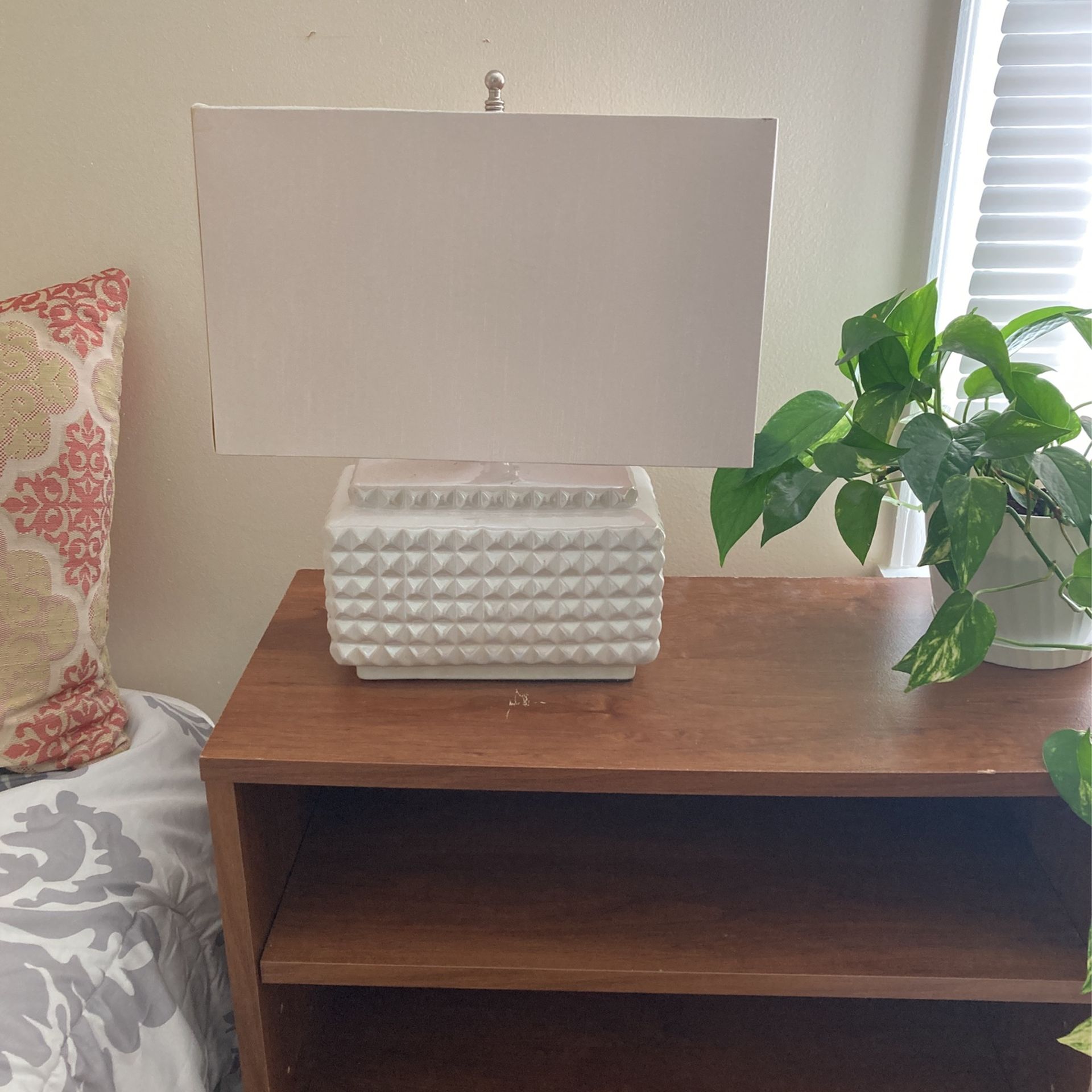 Set Of White Lamps