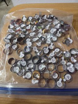Bundle of stainless steel rings women's mens mix all for $20