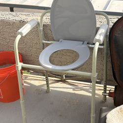 Commode Chair Comes With A Walker 
