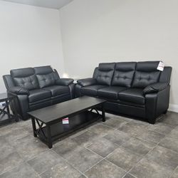 Black Sofa and Love seat 