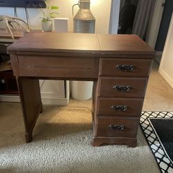 Wood Folding Sewing Table