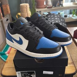 Nike Air Jordan 1 Low Retro Alternate Royal Toe