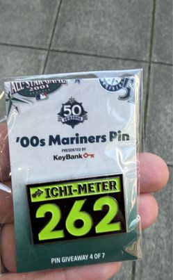Mariners 50th Year Pins $27 each