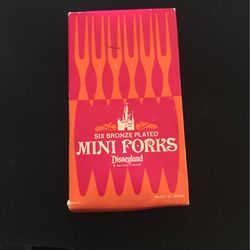 Bronze plated mini forks Disneyland Japan