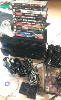 PS2 set with games
