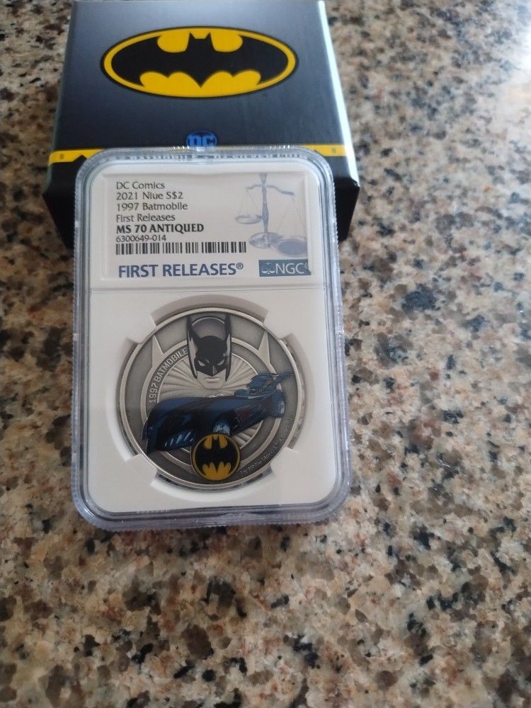 2021 Batmobile 1997 Batmobile Silver Coin 