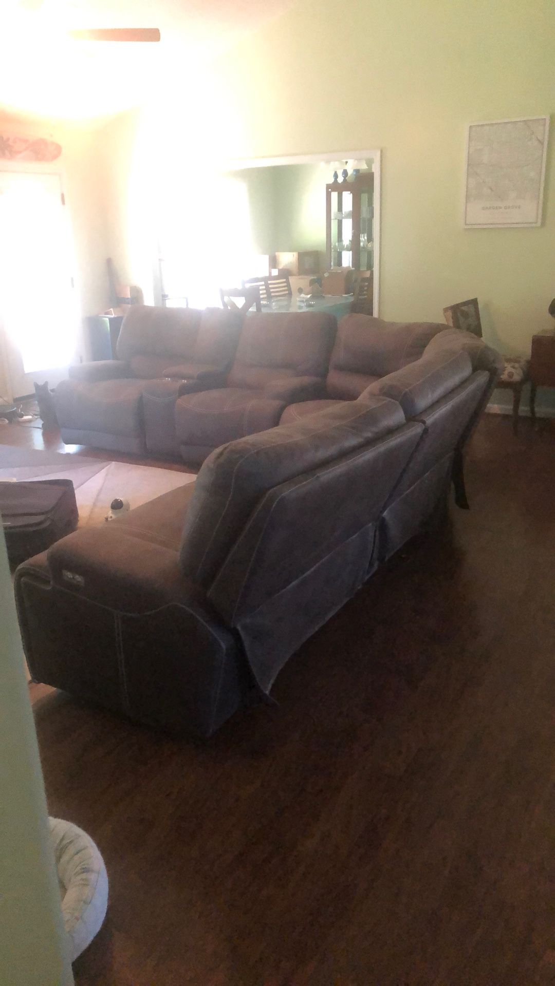 3 Piece Brown Sectional