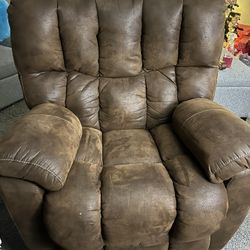 Suede Rocking Recliner 