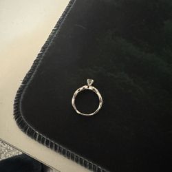 1 CT Diamond Twist Engagement Ring 14k White Gold