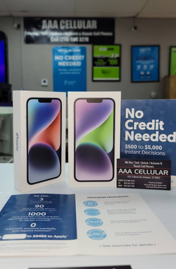 Apple 𝚒𝙿𝚑𝚘𝚗𝚎 14 256GB / 128GB  | $50 Down And Take It Home!