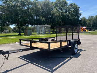 5x8 Utility Trailer W/ Ramp Door
