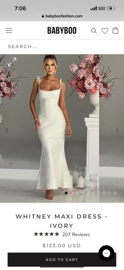WHITNEY MAXI DRESS - IVORY