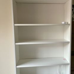 White bookcase