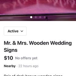 Mr. & Mrs. Wood Block Signs. Great For Wedding’s 