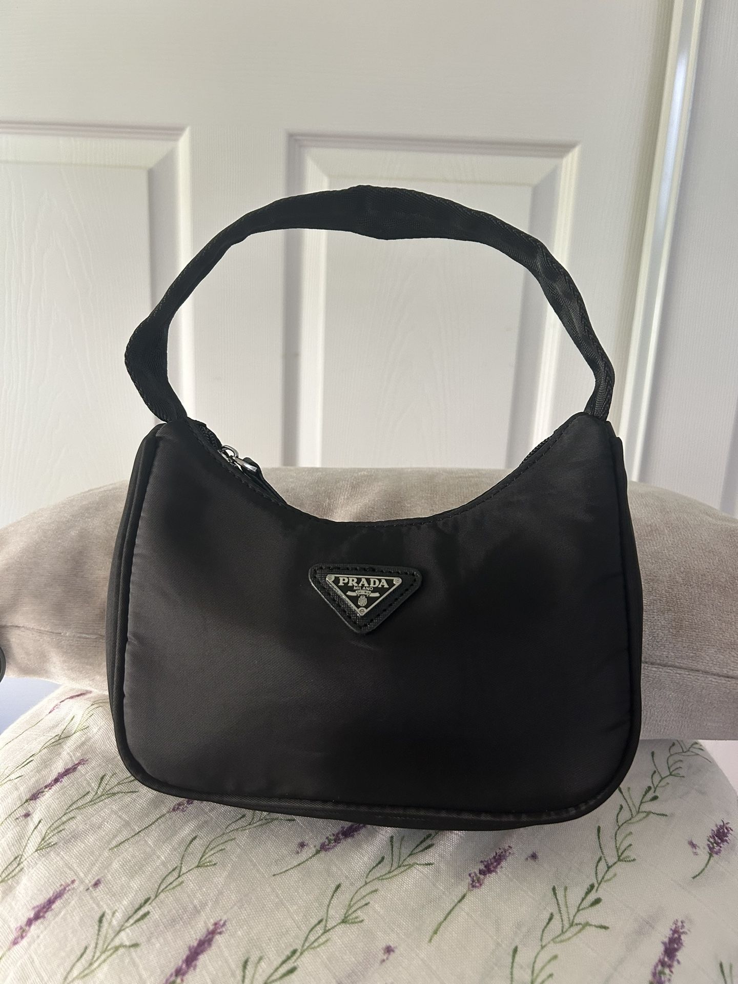 Mini Black Shoulder Nylon Bag 