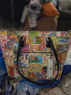 Dooney & Bourke Disney Parks Map Tote Bag