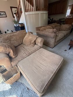 FREE COUCH WITH LOVESEAT & ottoman