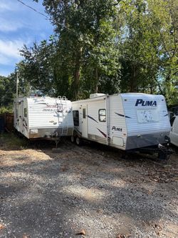 2 Campers 23' Toy Hauler & 27' Puma